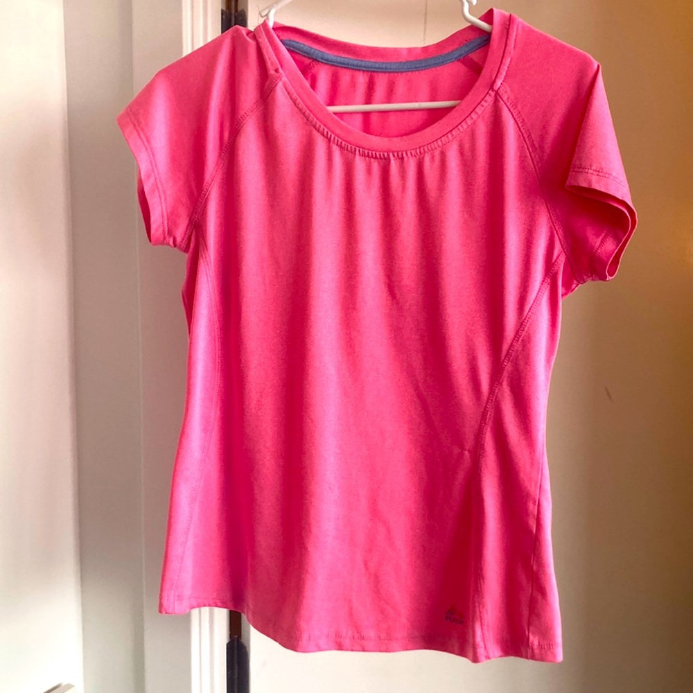 Pink athletic shirt